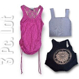 One Step Up, Rebellious One, Shein Tank Tops, Crop Top, Tie Up Tank, Size Small